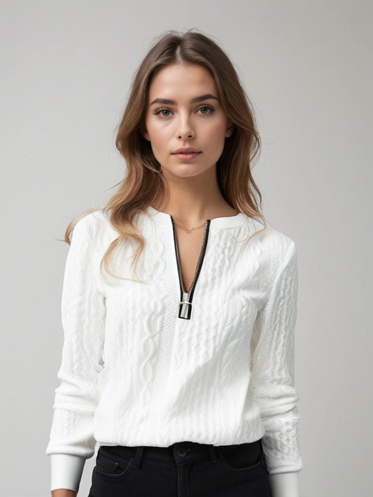 Women Zip Sweater