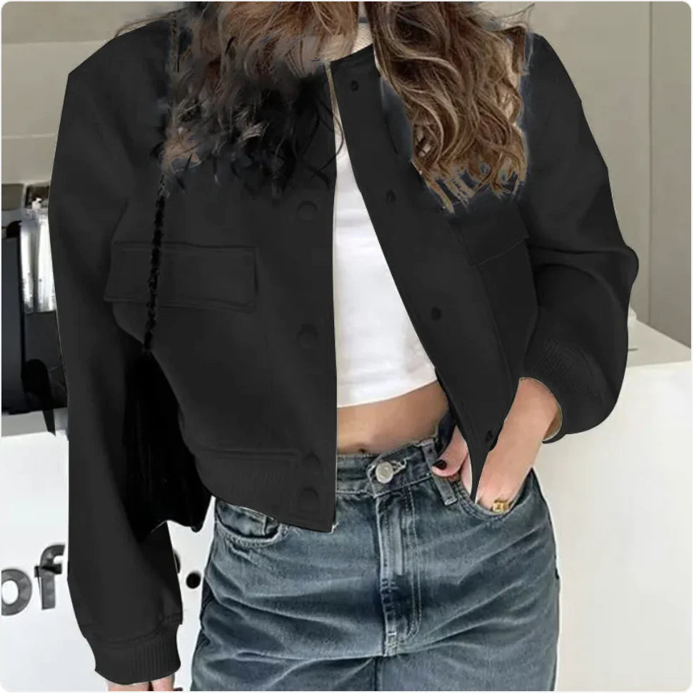 Short Casual Jacket Black